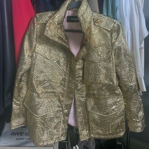 Show stopping D SQUARED gold jacket.